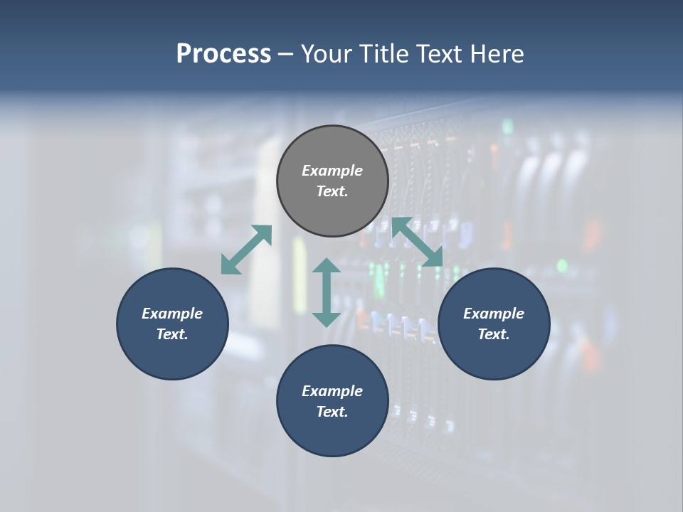 Network Room Data Server Farm PowerPoint Template