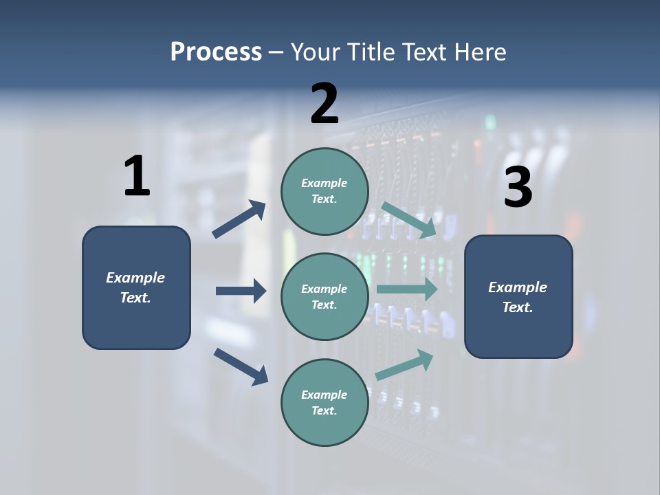 Network Room Data Server Farm PowerPoint Template