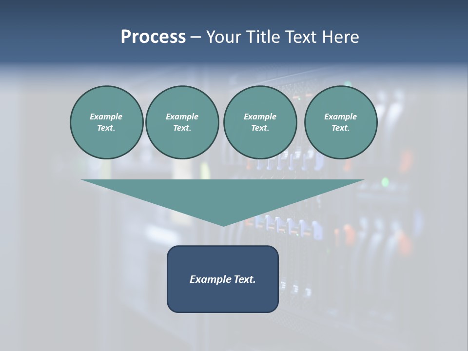 Network Room Data Server Farm PowerPoint Template