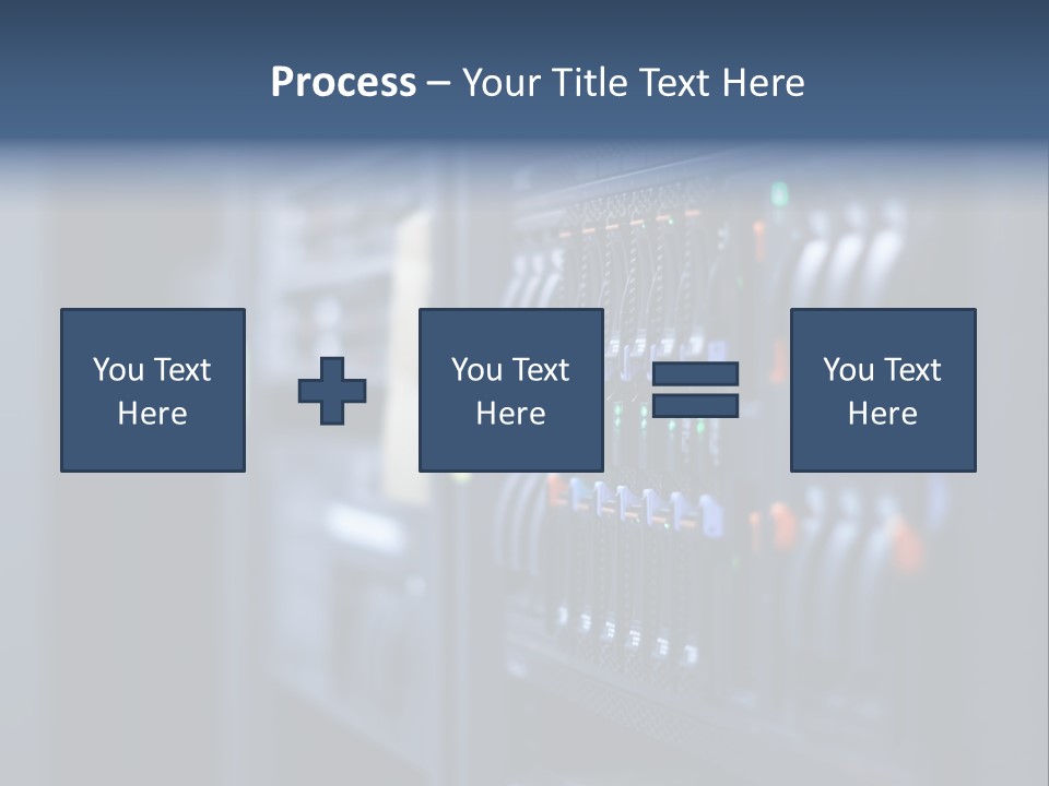 Network Room Data Server Farm PowerPoint Template