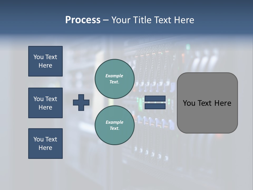 Network Room Data Server Farm PowerPoint Template