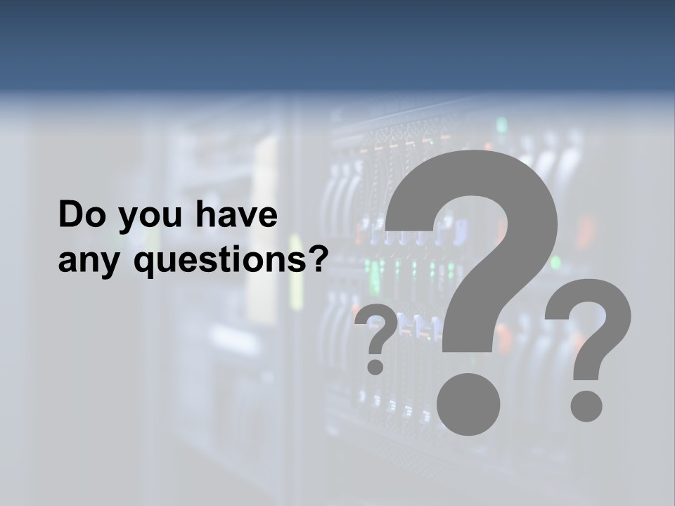 Network Room Data Server Farm PowerPoint Template