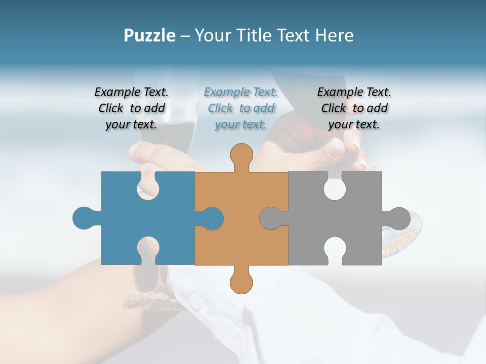 Blue Two Ocean PowerPoint Template