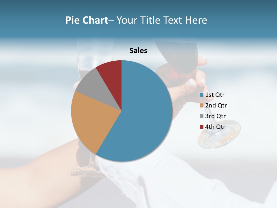 Blue Two Ocean PowerPoint Template