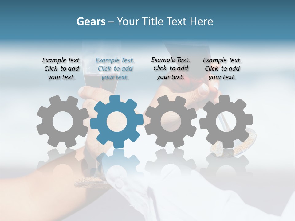 Blue Two Ocean PowerPoint Template