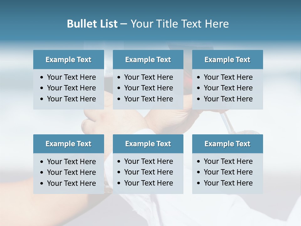 Blue Two Ocean PowerPoint Template