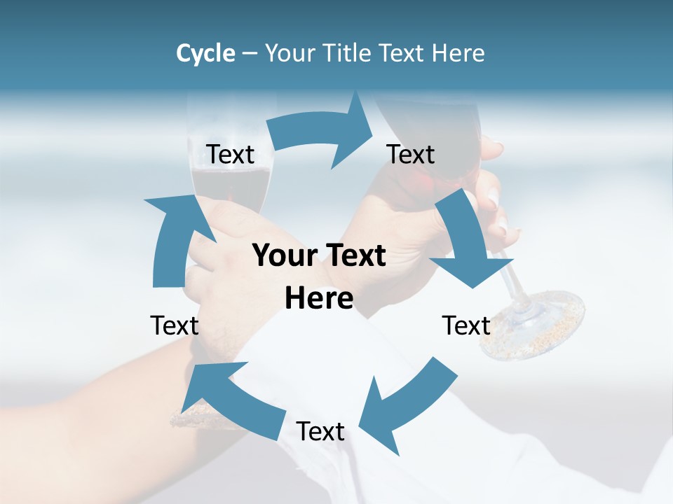 Blue Two Ocean PowerPoint Template