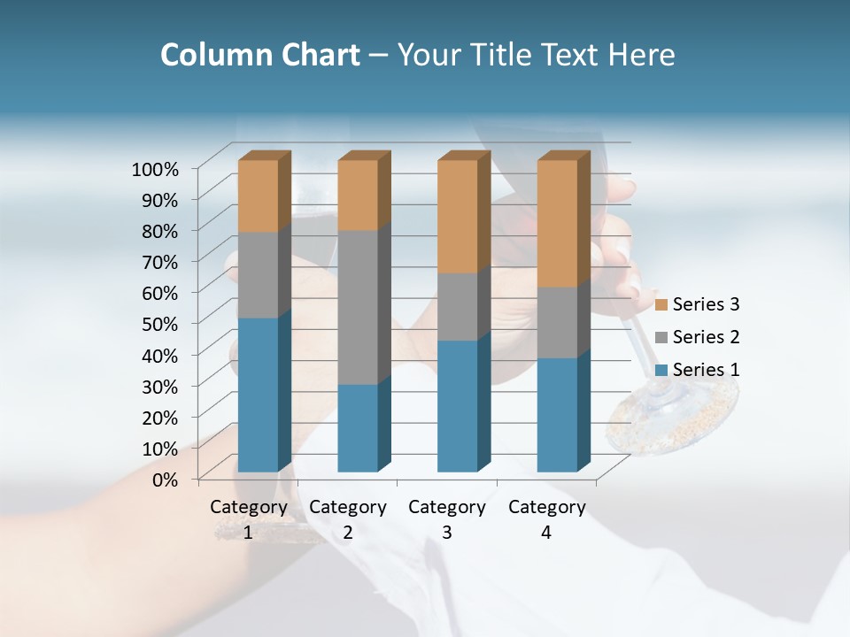 Blue Two Ocean PowerPoint Template