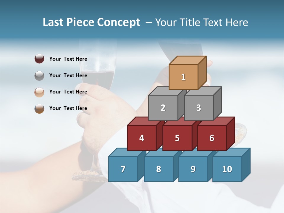 Blue Two Ocean PowerPoint Template