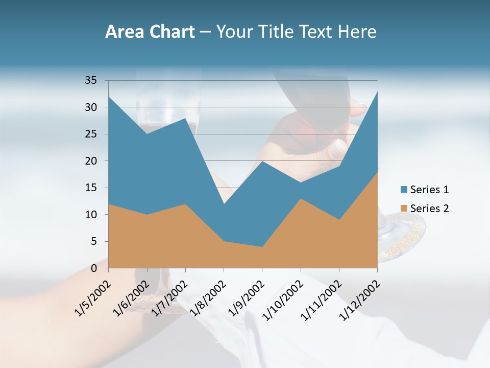 Blue Two Ocean PowerPoint Template
