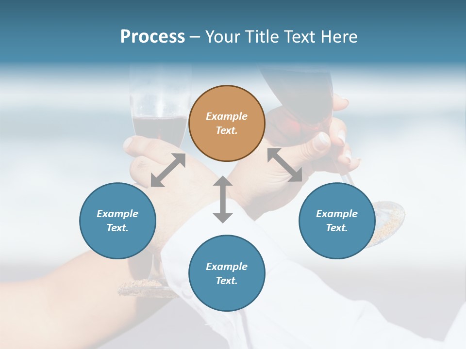 Blue Two Ocean PowerPoint Template