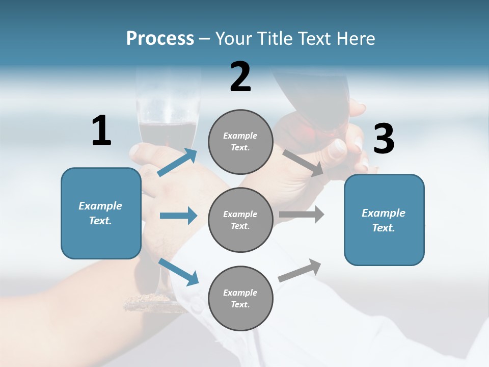 Blue Two Ocean PowerPoint Template