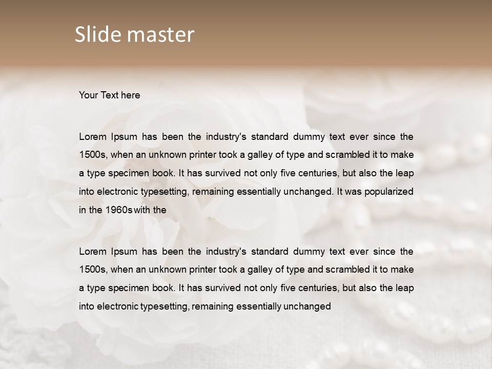 Nobody White Antique PowerPoint Template