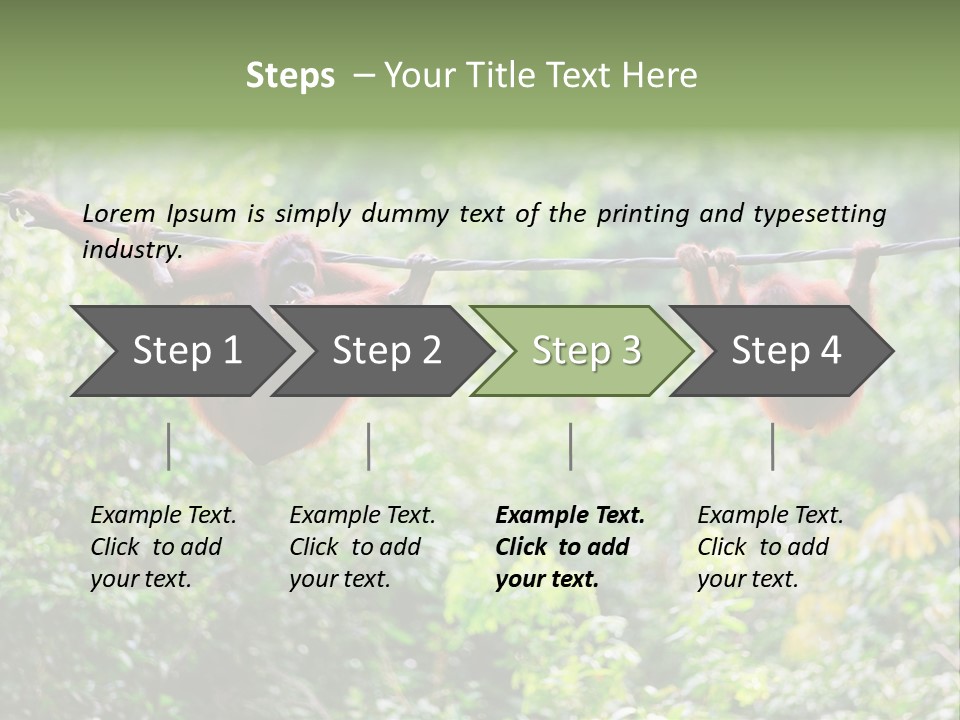 Orangutan Borneo Ape PowerPoint Template