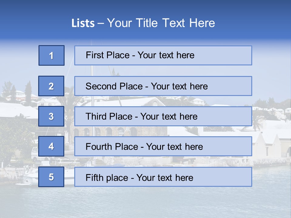 Color Ocean Water PowerPoint Template