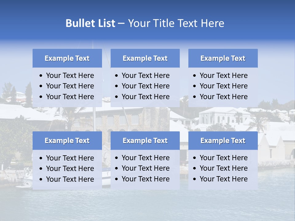 Color Ocean Water PowerPoint Template