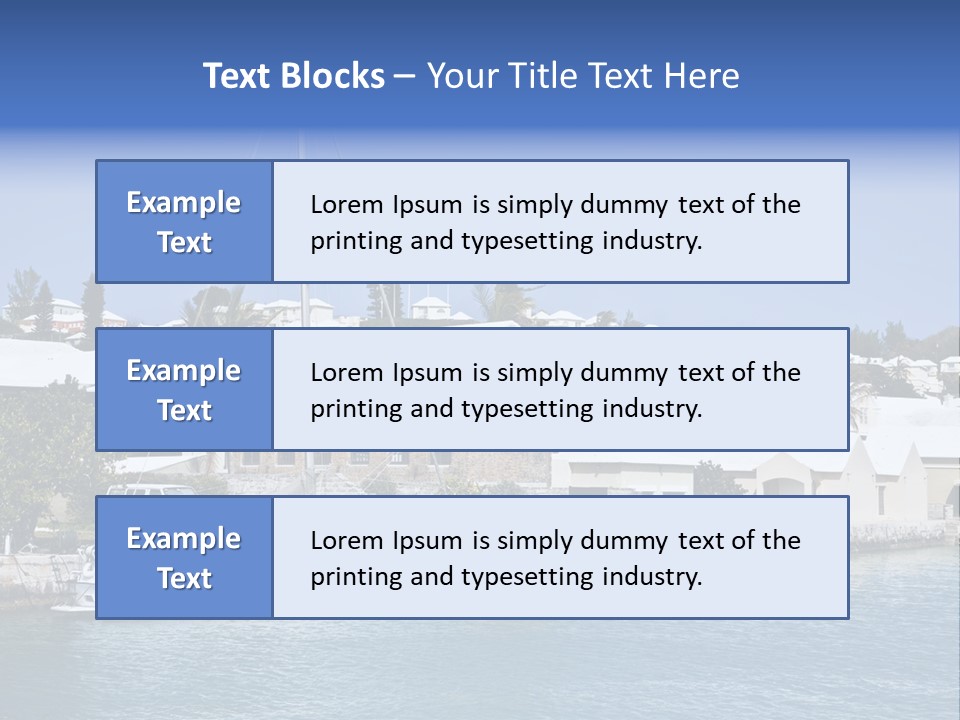 Color Ocean Water PowerPoint Template