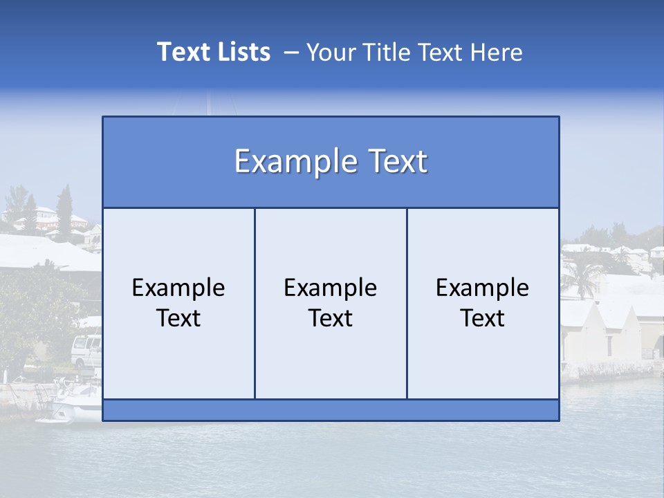Color Ocean Water PowerPoint Template