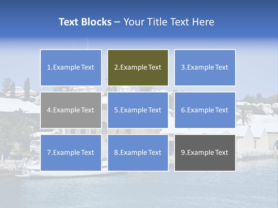 Color Ocean Water PowerPoint Template