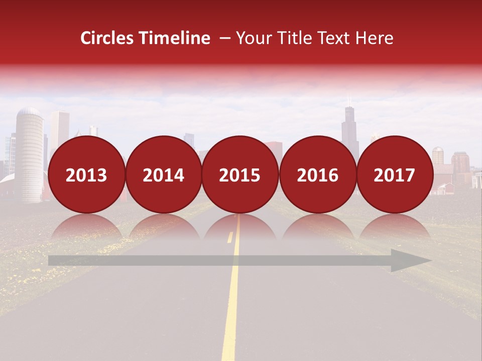 Wallpaper Ahead Street PowerPoint Template