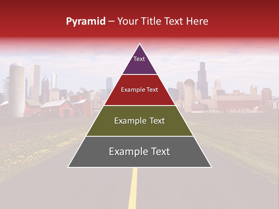 Wallpaper Ahead Street PowerPoint Template