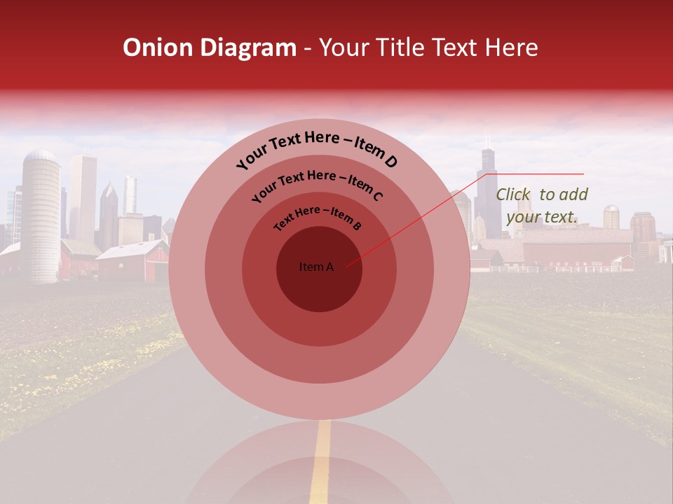 Wallpaper Ahead Street PowerPoint Template