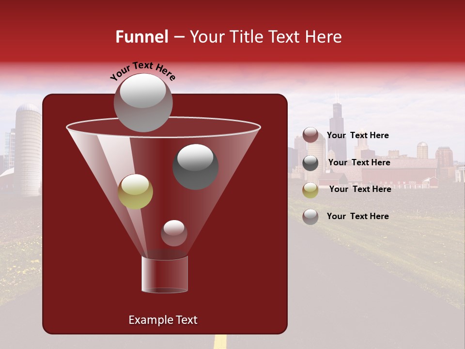 Wallpaper Ahead Street PowerPoint Template