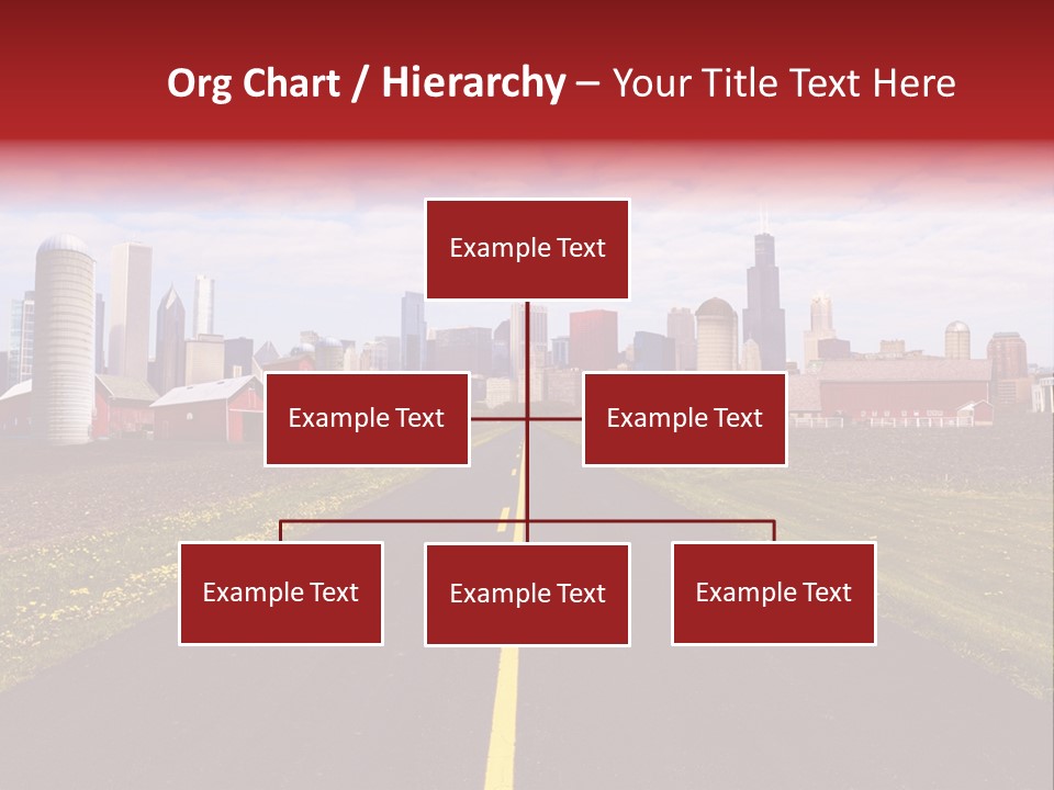 Wallpaper Ahead Street PowerPoint Template