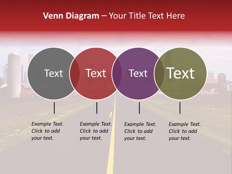 Wallpaper Ahead Street PowerPoint Template