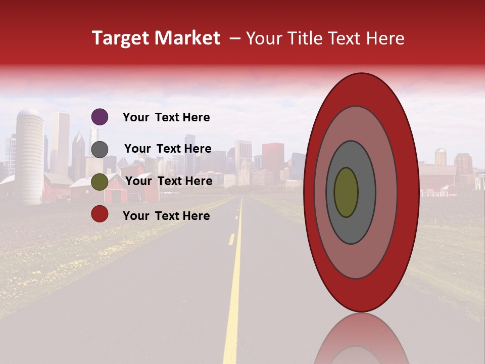 Wallpaper Ahead Street PowerPoint Template