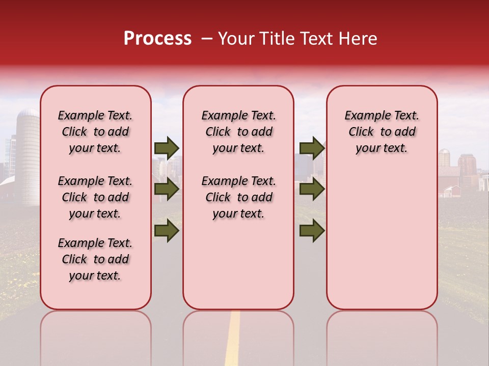 Wallpaper Ahead Street PowerPoint Template