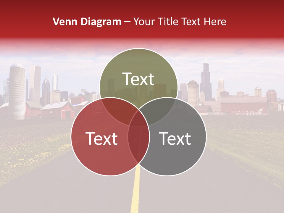 Wallpaper Ahead Street PowerPoint Template