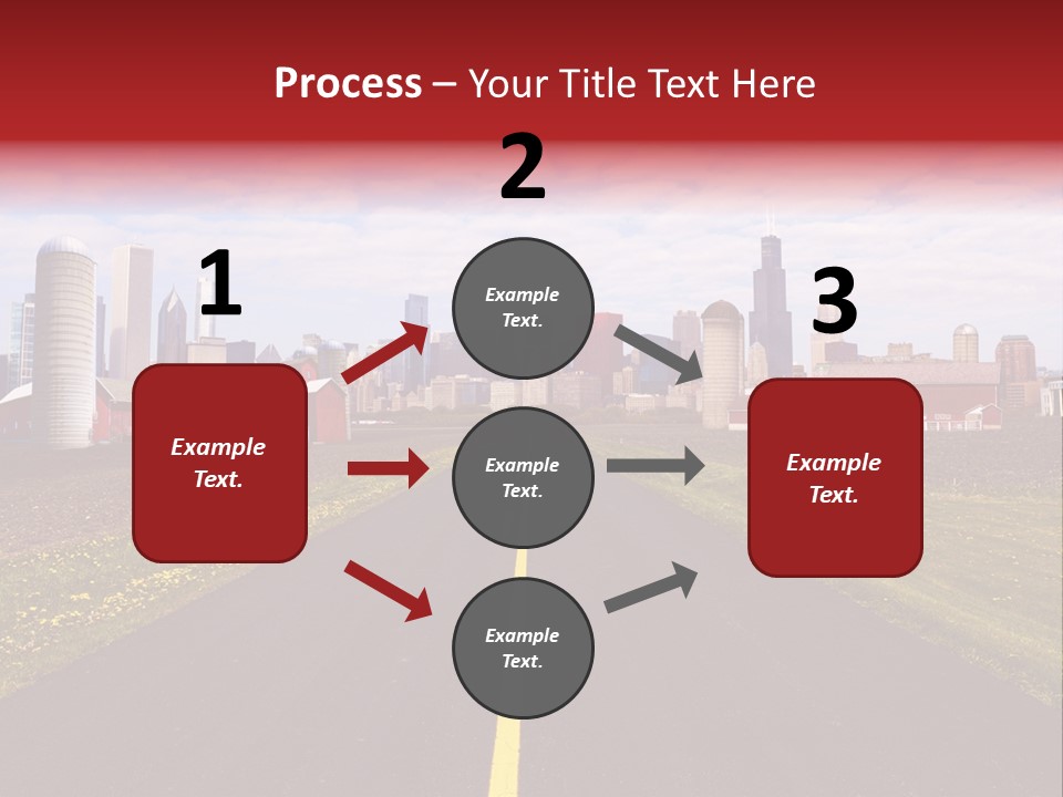 Wallpaper Ahead Street PowerPoint Template