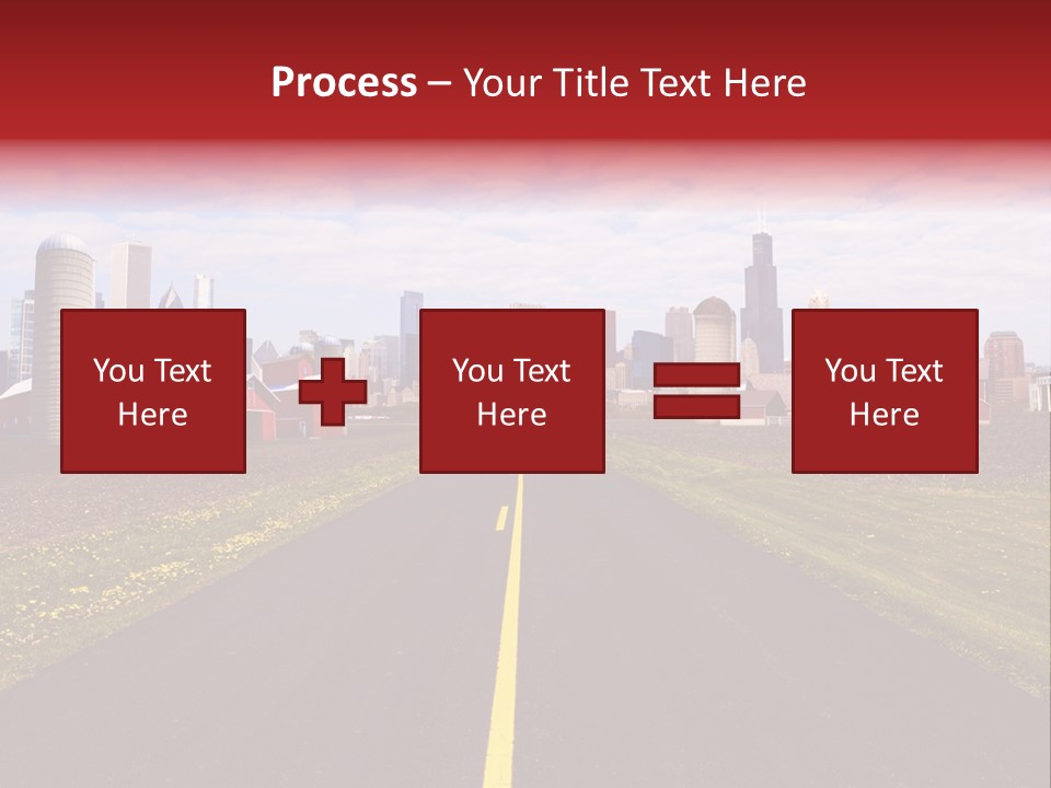 Wallpaper Ahead Street PowerPoint Template