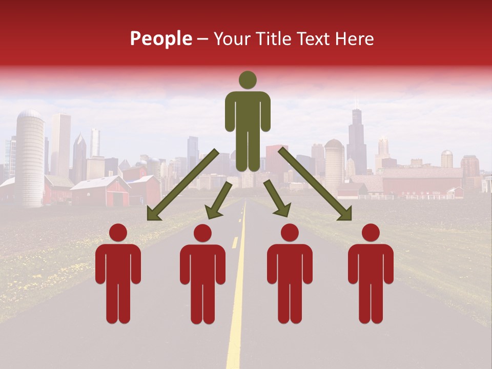 Wallpaper Ahead Street PowerPoint Template