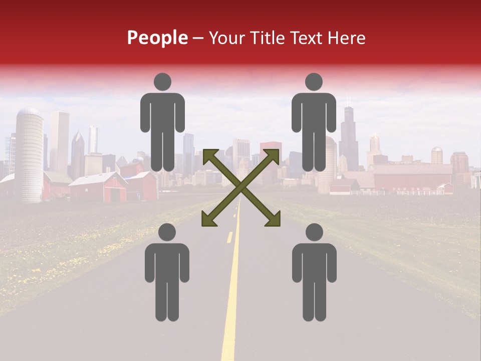 Wallpaper Ahead Street PowerPoint Template