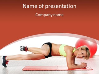 Sporty Person Exercise PowerPoint Template