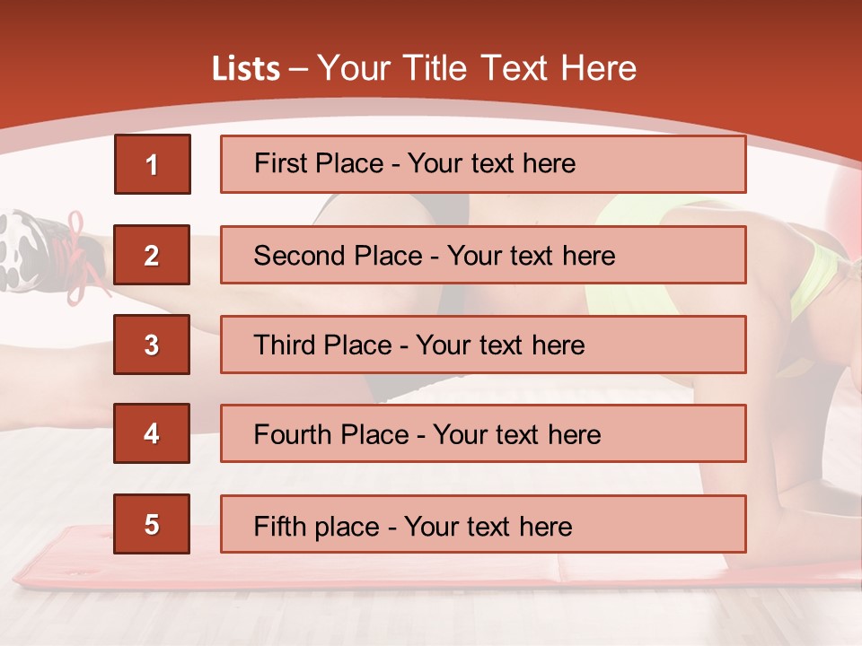 Sporty Person Exercise PowerPoint Template