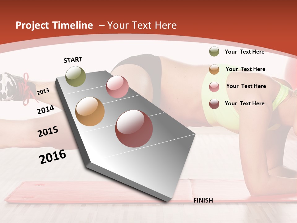 Sporty Person Exercise PowerPoint Template