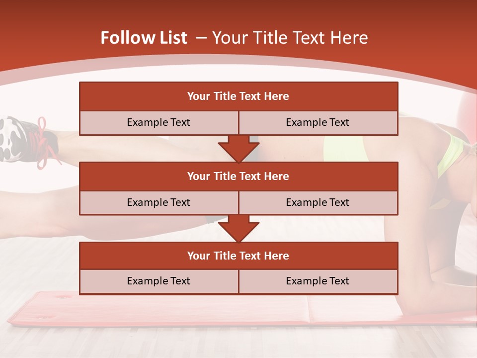 Sporty Person Exercise PowerPoint Template