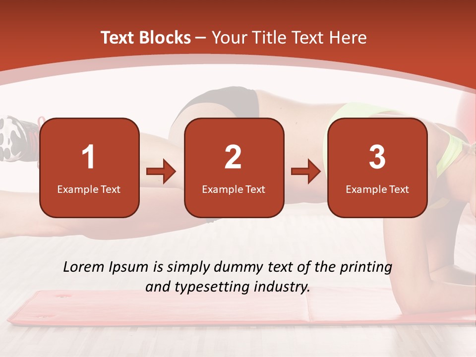 Sporty Person Exercise PowerPoint Template