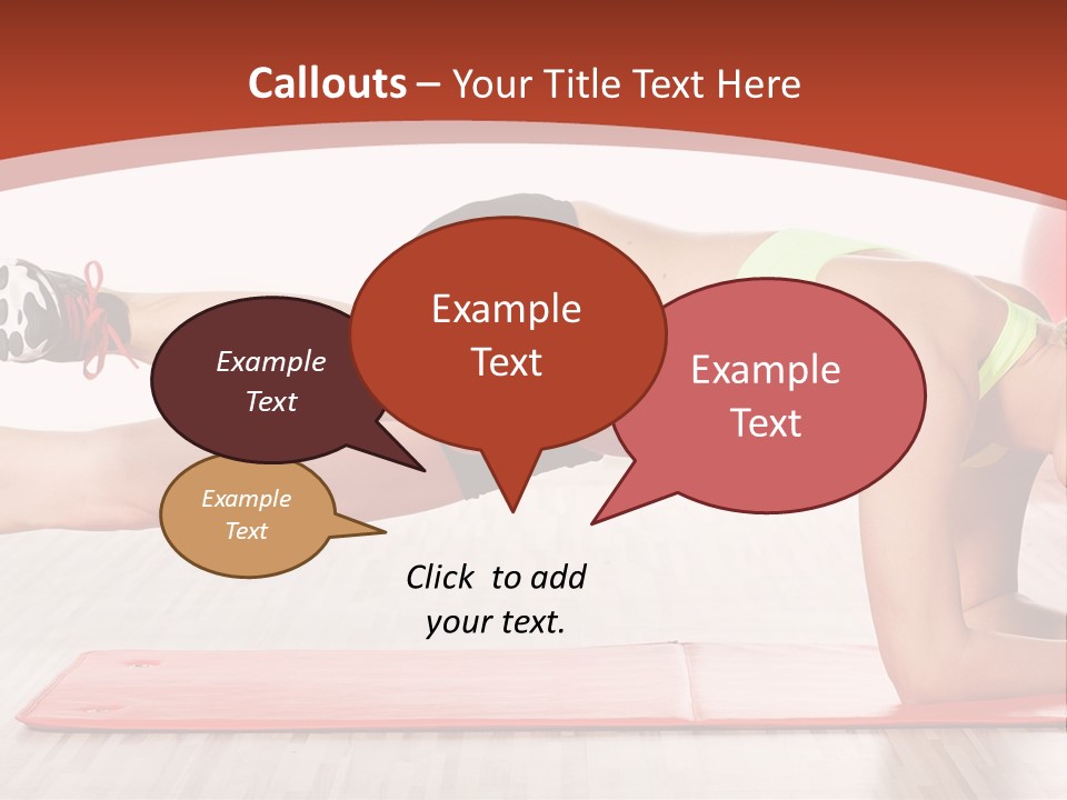 Sporty Person Exercise PowerPoint Template