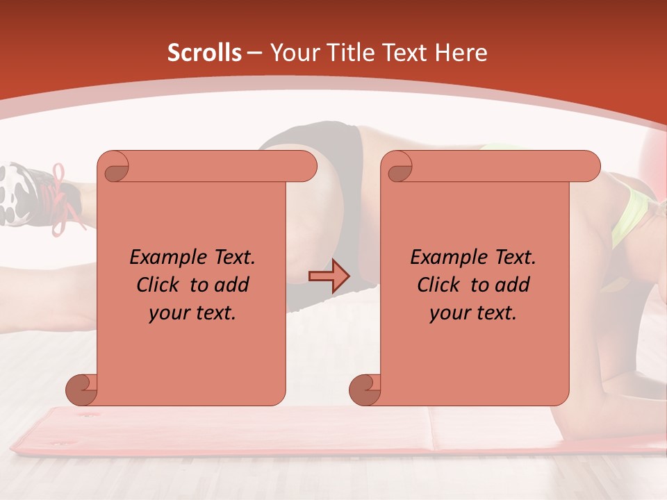 Sporty Person Exercise PowerPoint Template