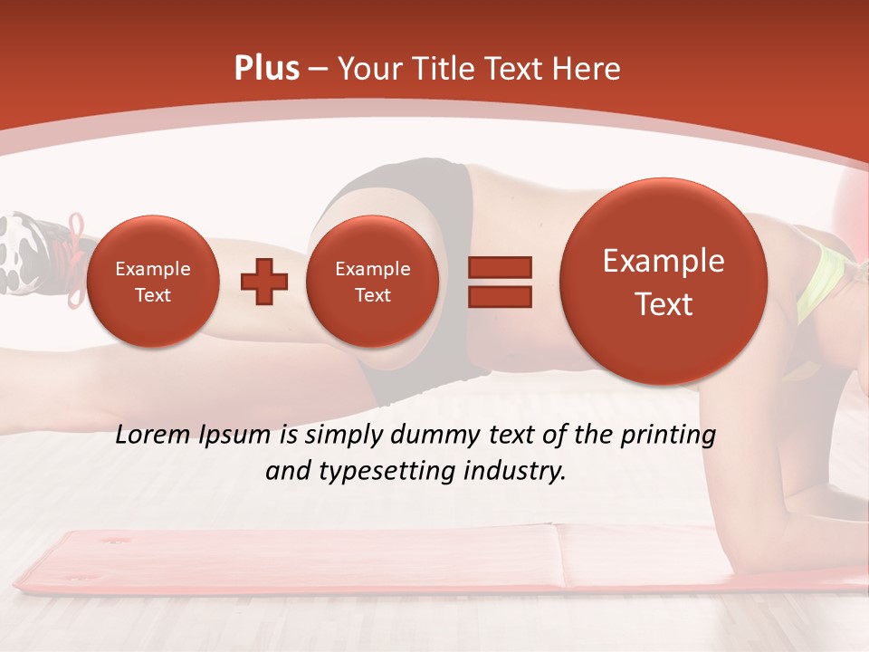 Sporty Person Exercise PowerPoint Template