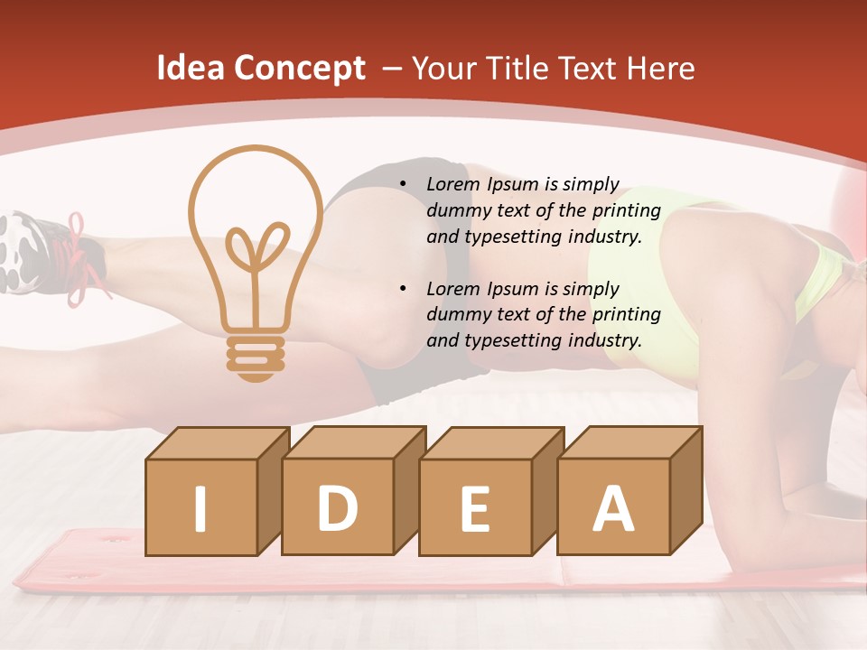 Sporty Person Exercise PowerPoint Template