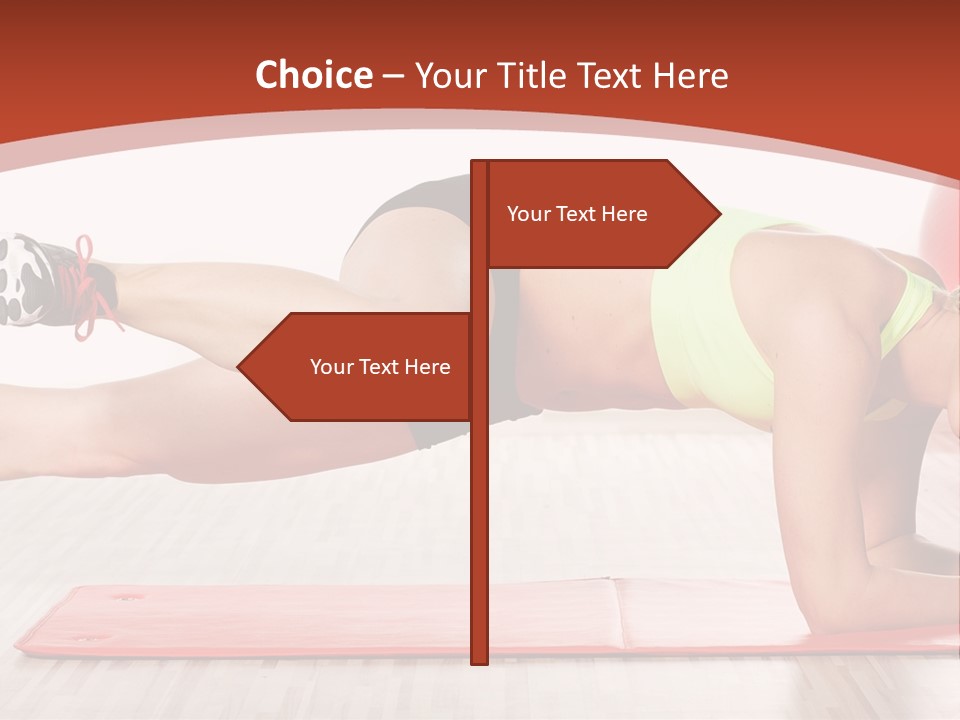 Sporty Person Exercise PowerPoint Template