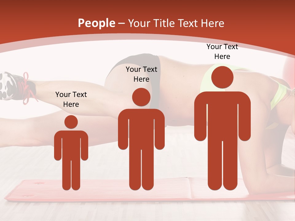 Sporty Person Exercise PowerPoint Template