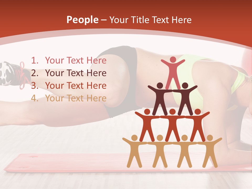 Sporty Person Exercise PowerPoint Template