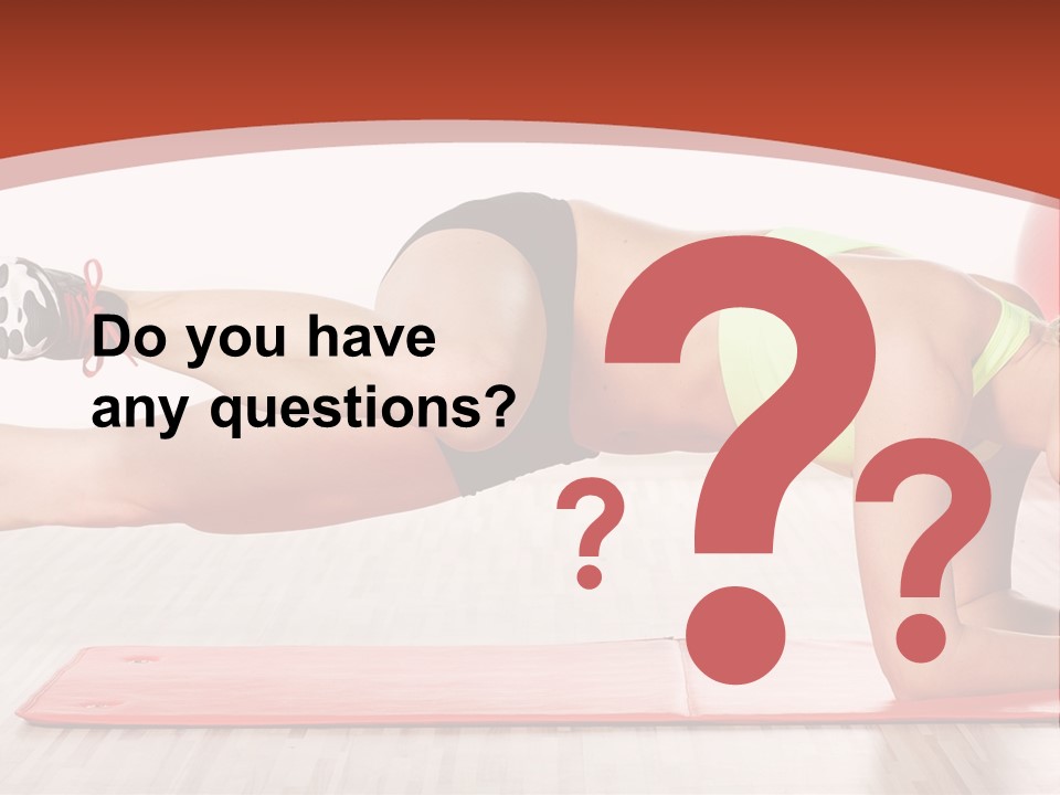 Sporty Person Exercise PowerPoint Template