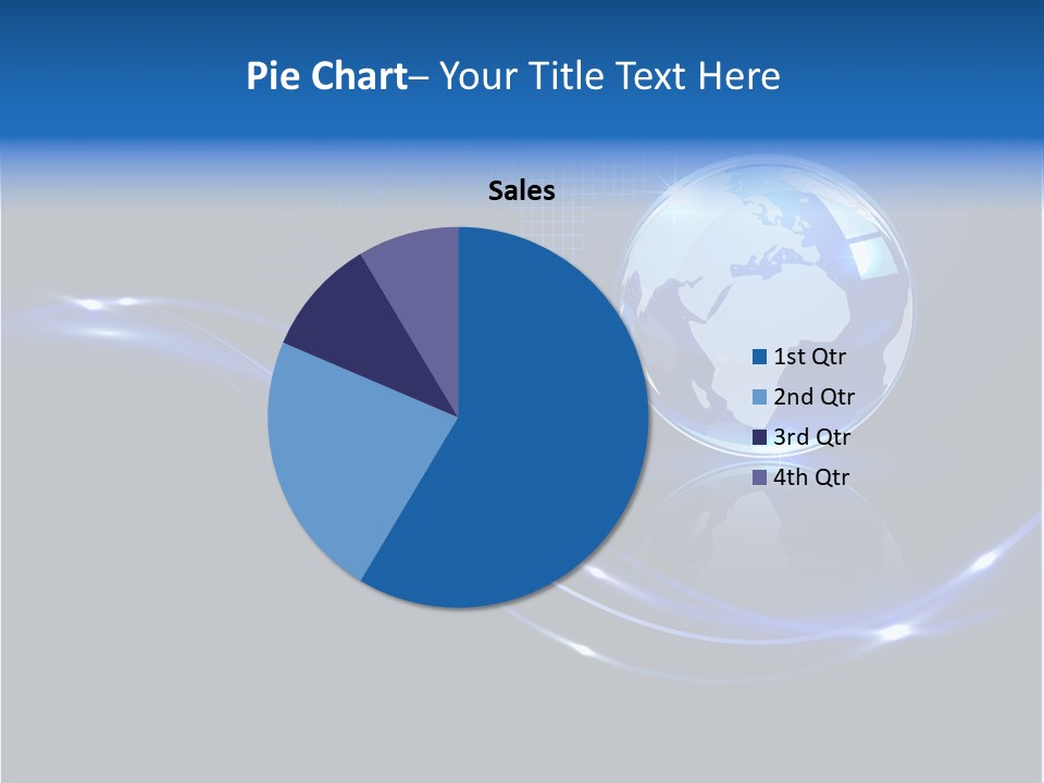 Backdrop Blue Square PowerPoint Template